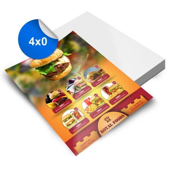 Panfleto 4x0 - 100x148mm - Couche 150g