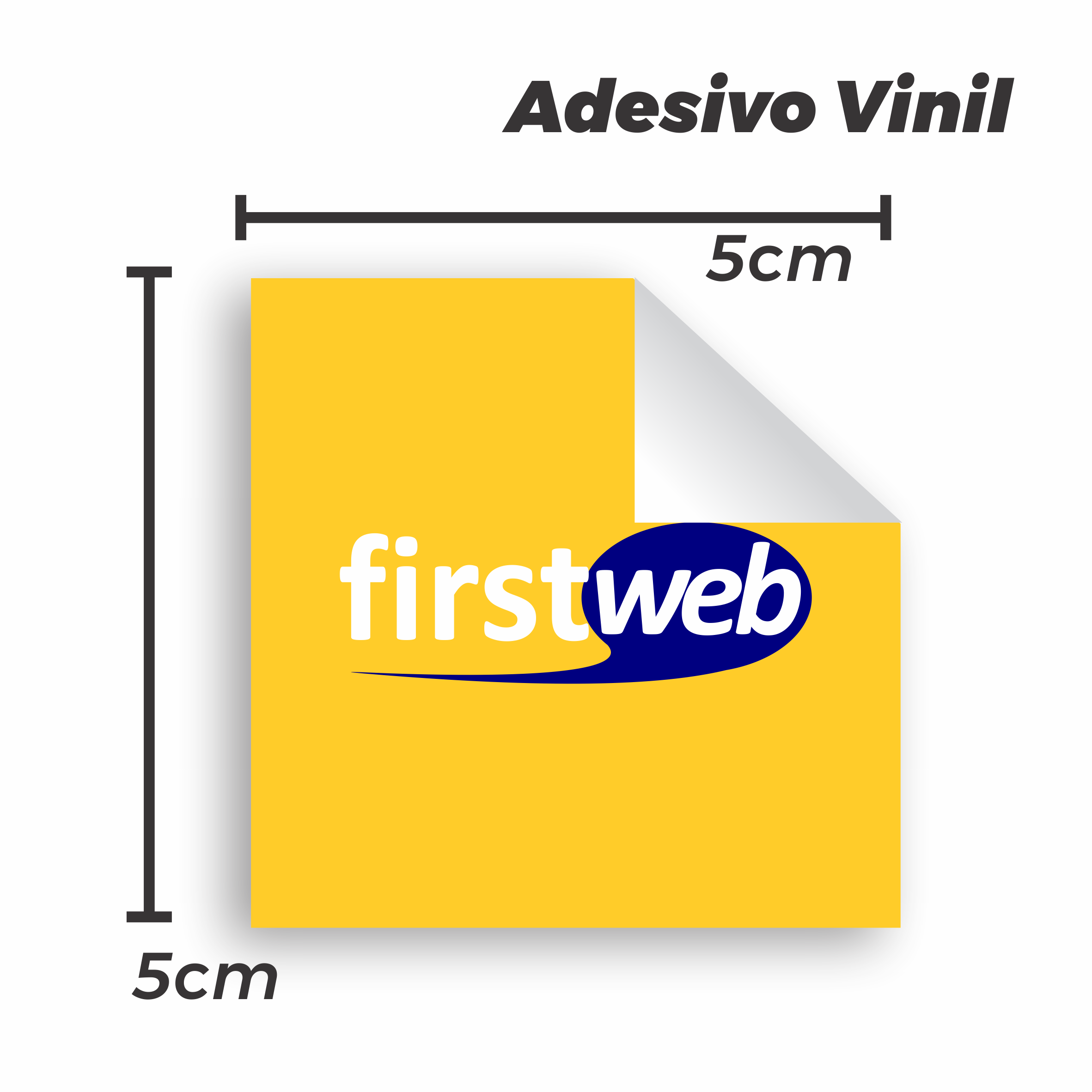 Adesivo vinil 5x5cm - Personalizado